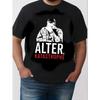 Men's Short Sleeve Crew Neck T-Shirt with Bold Graphic Print, Soft Cotton Feel, Relaxed Fit for Casual Daily Wear