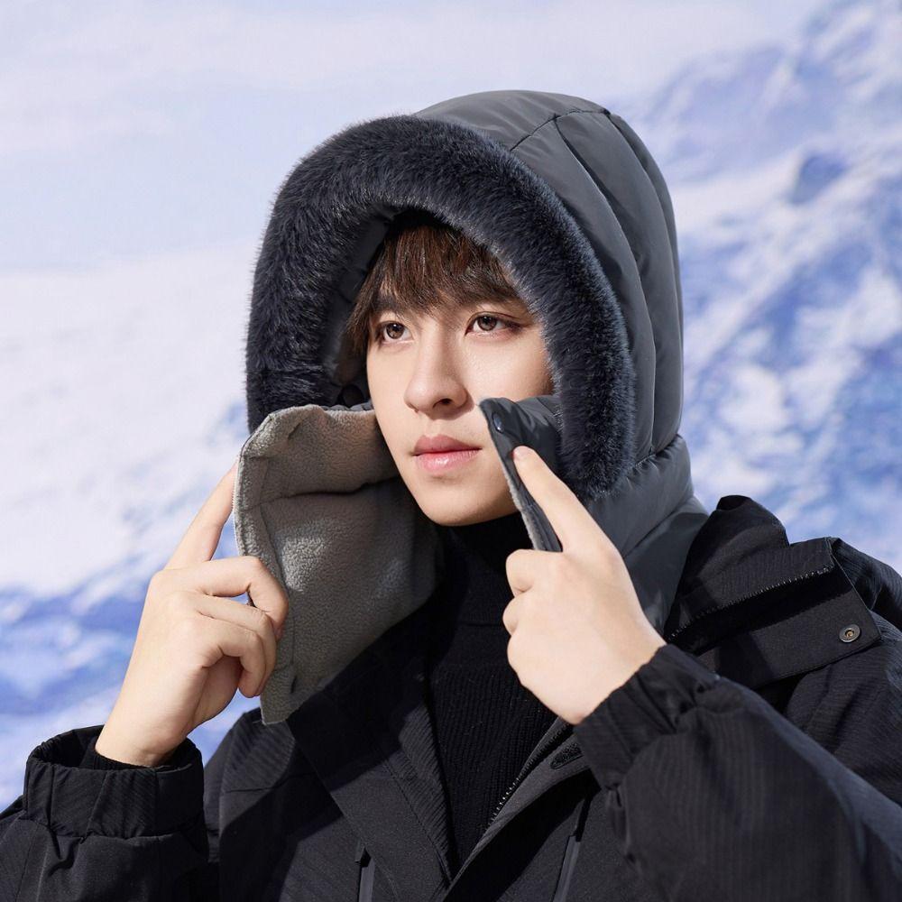 Windproof 3-in-1 Winter Cycling Hat Keep Warm Lei Feng Hat Warm Scarf Face Mask  Skiing