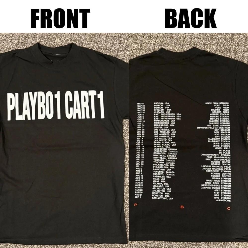 

HOT!!! Playboi Carti AHTD 2025 Tour Tee Shirt All Size S