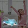 Light Up Stuffed Animal Dolphin Plush, Colorful Glowing Dolphin Soft LED Toy with Night Light Companion Adjustable Timer Function for Kids and