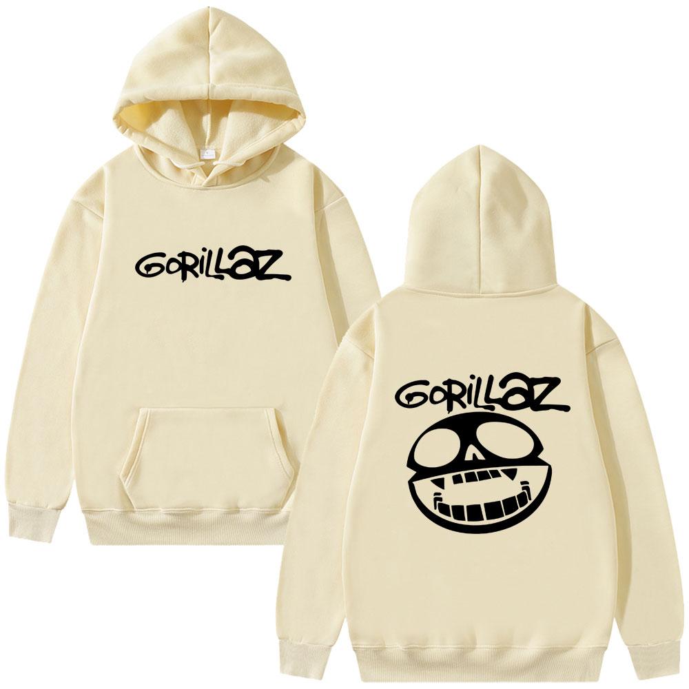 Najlepszy Słynny Zespół Rockowy Gorillaz Bluza z Kapturem Graficzna Unisex Vintage Casual Bluzy z Kapturem Męskie Moda Oversize Streetwear
