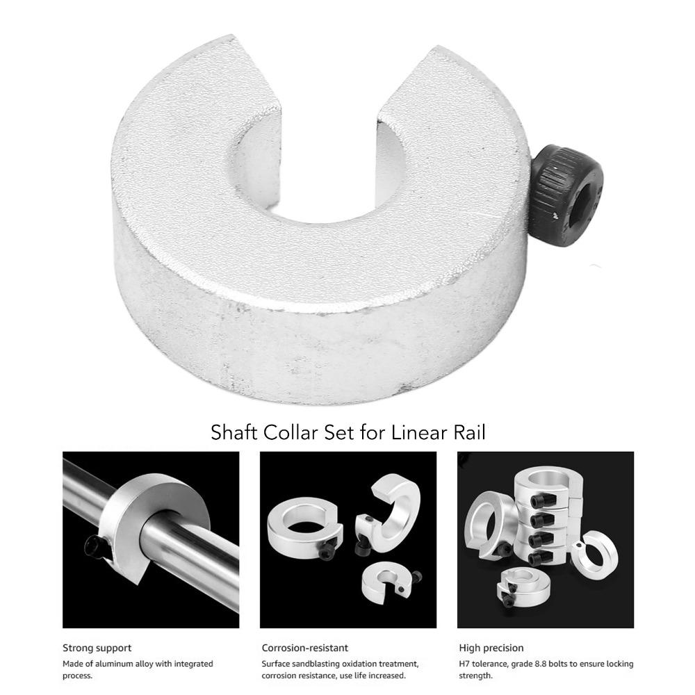 4Pcs SBR12 Shaft Locking Collar SBR16 Shaft Collar Set  CNC and Linear Motion Systems