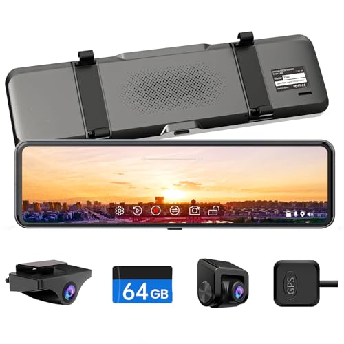 

JADO Mirror-Type Dash Cam, Separate [Latest Zoom Function, Highly Durable Type-C Rearview Camera, 2.5K Resolution, Improved for EU Standards]. Popular