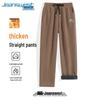 Jeanswest Herren Locker Geschnittene Kordhose mit Fleecefutter und Geradem Bein