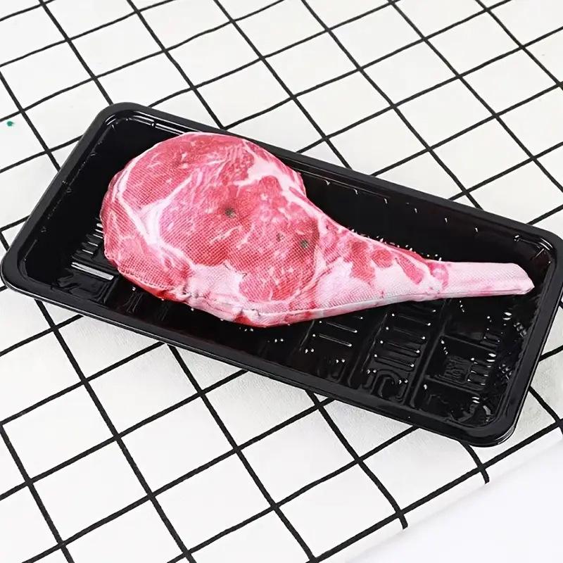 Pet Squeaky Toy Bundle: Battle Axe, Snowflake & Steak - Bite-Resistant Plush for Dog Teething & Playtime