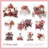 6Styles each20pcs Colorful Stickers Vintage Vintage Stickers Floral Stickers  Journal