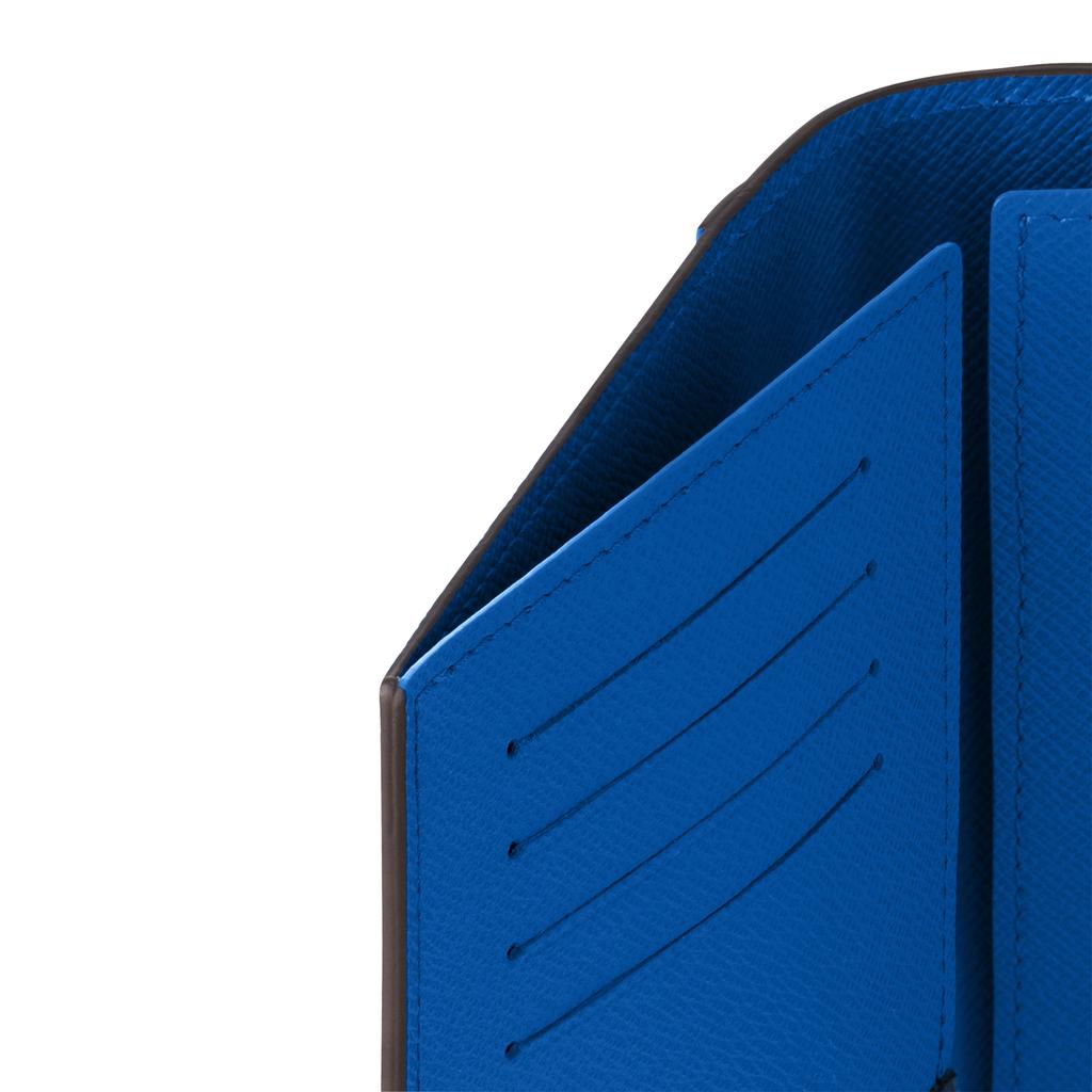 Louis Vuitton Colormania Monogram Flip Cover Passport Holder Men Accessories Blue M82865
