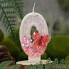 0-9 number candles creative candles pink bow suitable for birthday party birthday cake number candles wishing candles cake decoration candles
