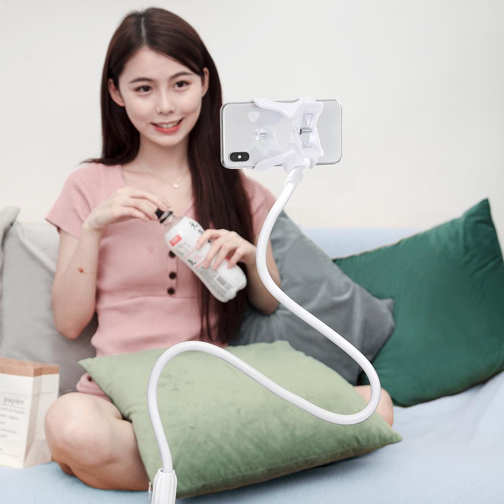 Adjustable Rotating Mobile Phone Stand - Multi-Functional Desktop & Bedside Holder
