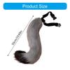 Realistic Faux Foxes Tail Charm Comfortable Faux Foxes Tail Ornament for Adding Styles to Any Ensembles