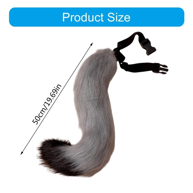 Realistic Faux Foxes Tail Charm Comfortable Faux Foxes Tail Ornament for Adding Styles to Any Ensembles