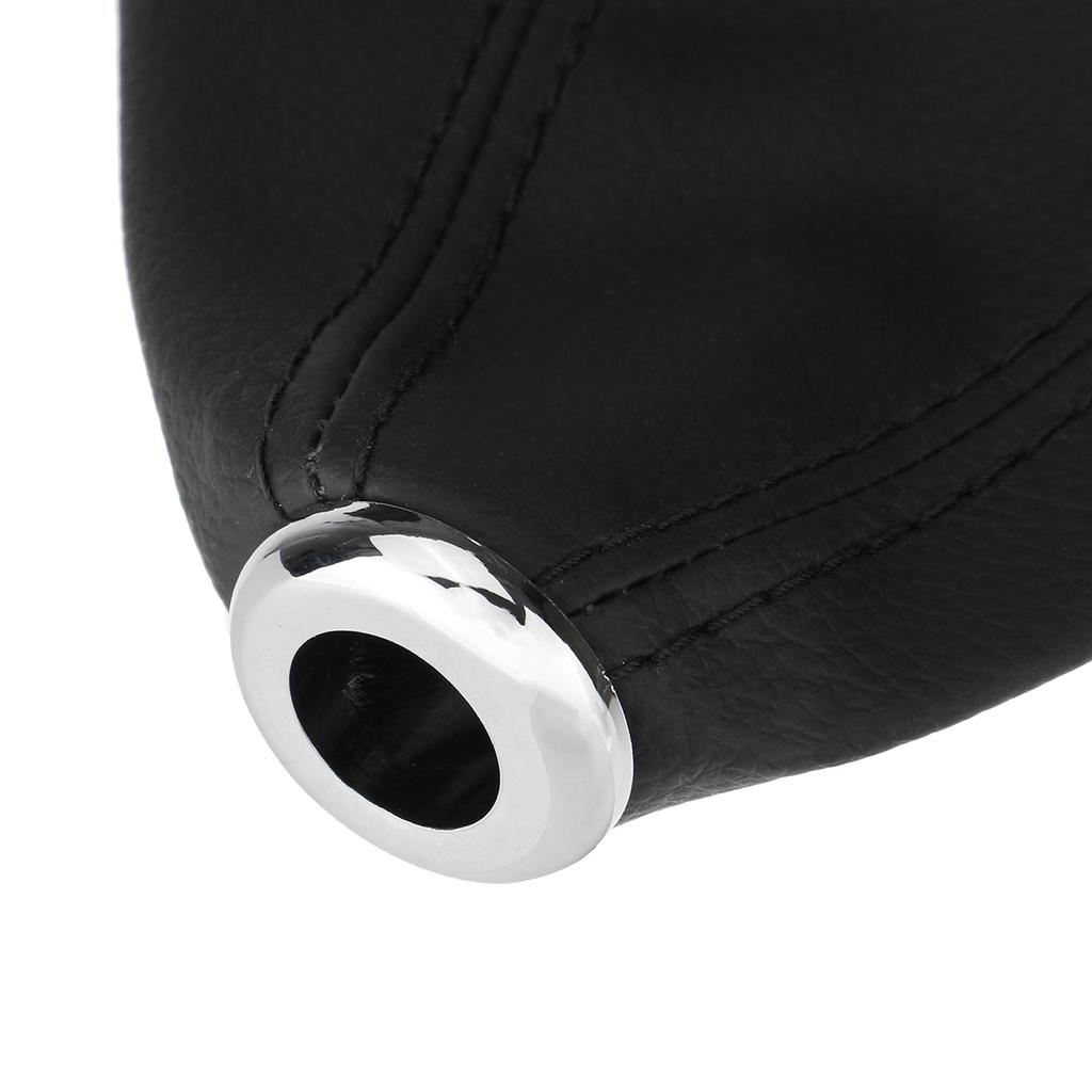 Buy Universal PU Leather Gear Shift Collars Shift Lever Knob Boot Cover Car Manual Gear Shift