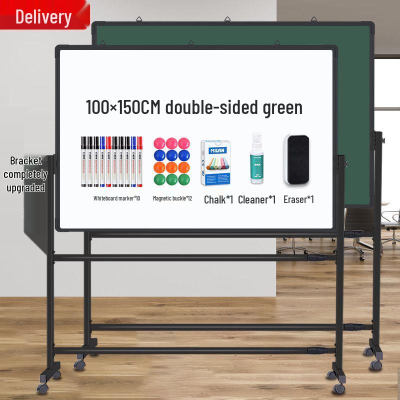 Double-Sided Magnetic Mobile Whiteboard Stand for Home & Office Teaching and Training