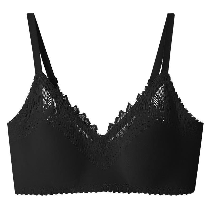 Lace Bra Push Up Underwear Seamless Feminine Comfort No Steel Ring Bra