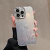 Laser Silver Feather for Apple 16ProMax Mobile Phone Case Niche Iphone15 Premium Sense 14 Protective Case