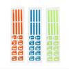 1/2PCS Car Styling Window Switch Luminous Stickers Nighting Glowing Button Auto Stickers Universal Green Orange Blue