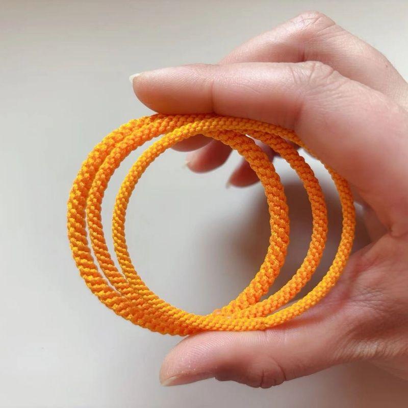 

Wangcaiqi Желтый без пряжки Ремень для переноски Год рождения без шва Бесшовный Браслет на фестиваль кукурузы Ножная цепочка Блочный нефритовый браслет Золотой браслет 19cm Seamless yellow 3.5mm thickness