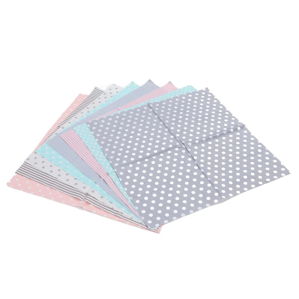 8pcs Quilting Cloth Soft Breathable Skin Friendly Cotton Sewing Fabric for   Craft Clothes 50x50cm