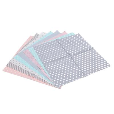 8pcs Quilting Cloth Soft Breathable Skin Friendly Cotton Sewing Fabric for Craft Clothes 50x50cm