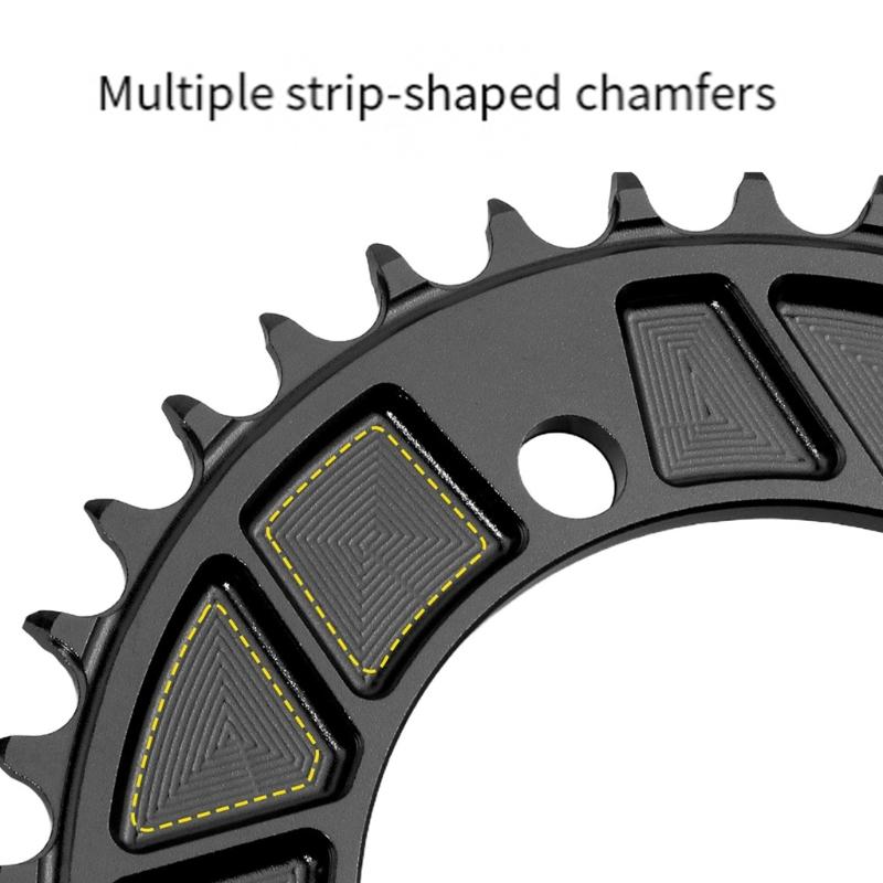 32T/34T/36T/38T 104BCD Fahrrad Rundform Narrow Wide Kettenblatt Kettenrad Fahrrad Kreis Kurbelgarnitur Einzelblatt Teile