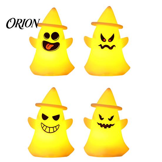Soft Glow Party Light Halloween Witch Hat Ghost Light, Spooky LED Decorative Lamp, Lamp Cartoon Night for Holiday Decor Warm