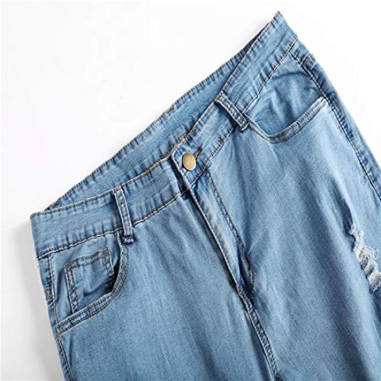 Petit de Distressed Jeans Tactical Pants Denim Trekking Pants Sweatpants Boomerang Pants Sweatpants Rider Pants Size 03 Français Men's D-2 (Black, L)