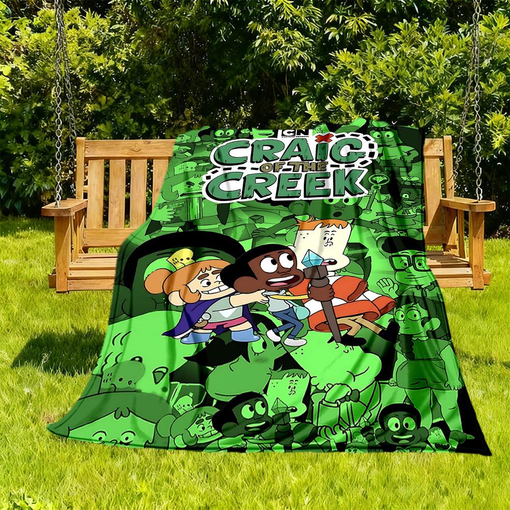 

1pc Craig of the Creek Outdoor Blanket Lightweight Flannel, All-Season Use for Sofa, Bed, Travel, Camping, Living Room, Office, Couch023 130cmx150cm