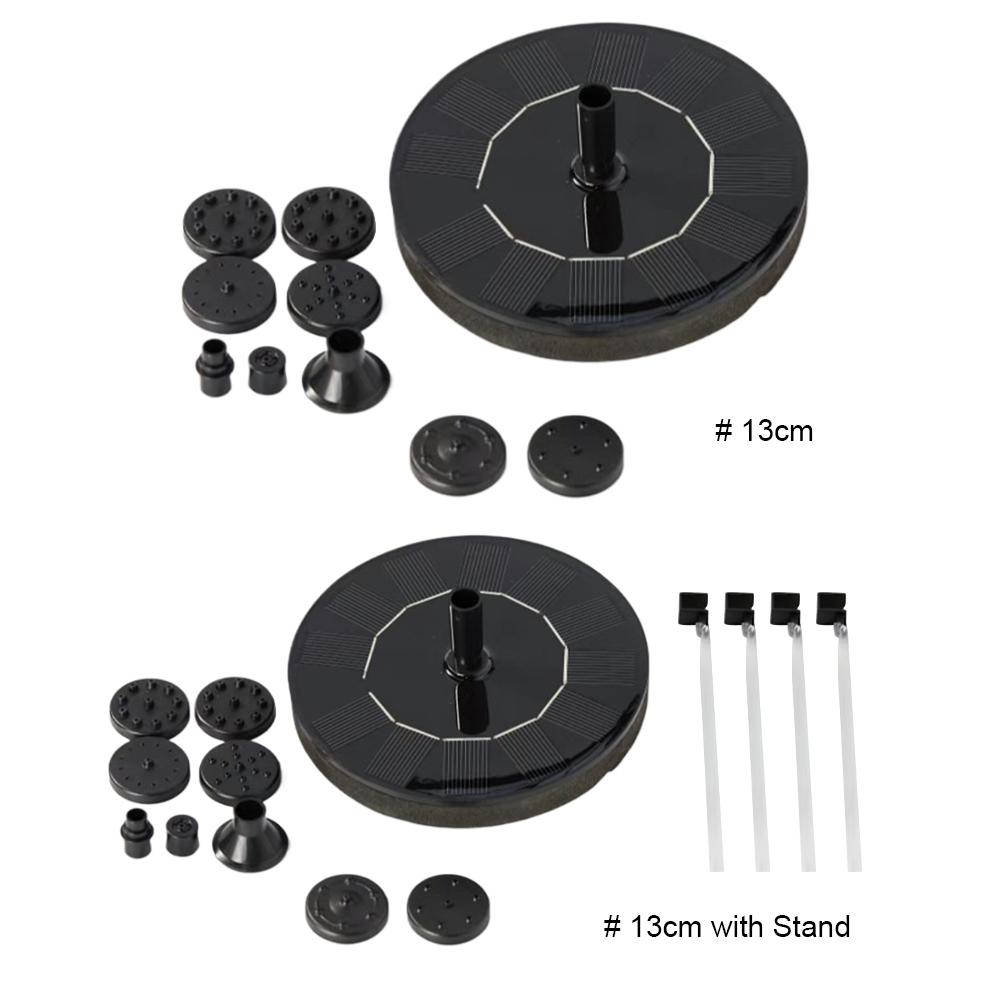1.2W Solar Fountain Pump Solar Bird Bath Fountains Solar Powered Water Fountain for Bird Bath Ponds Garden Fish Tank and Outdoor