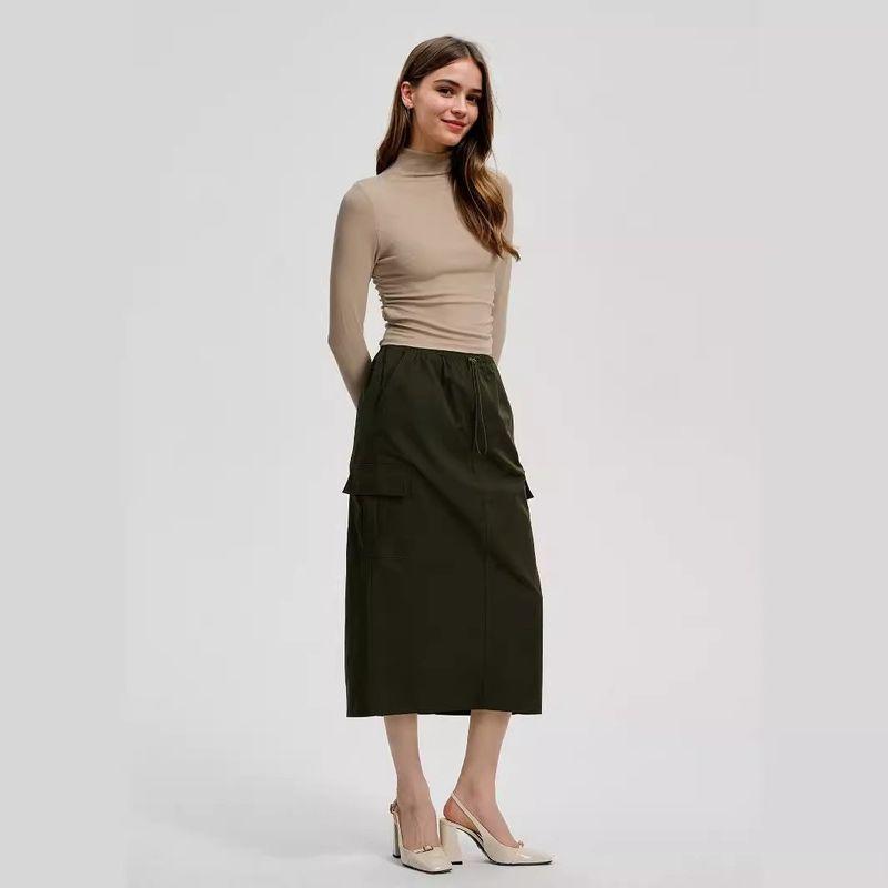 Fashion Wind New Arrival Graceful Personality Elegance Turtleneck Long Sleeve Inner Wear Skinny Stretchy Slimming Women's Base Shirt Tops