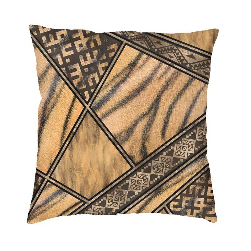 Nordic Purple Leopard Print Cushion Cover Velvet Animal Skin Pattern Pattern Pillow Case Living Room Decoration Pillowcase