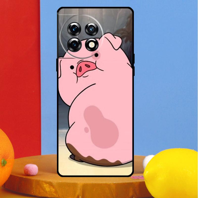 Cartoon Pig Cover For OnePlus Nord CE 4 2 3 Lite N30 N10 N20 OnePlus 13R 13 12 12R 11 10 Pro 10T 8T Case