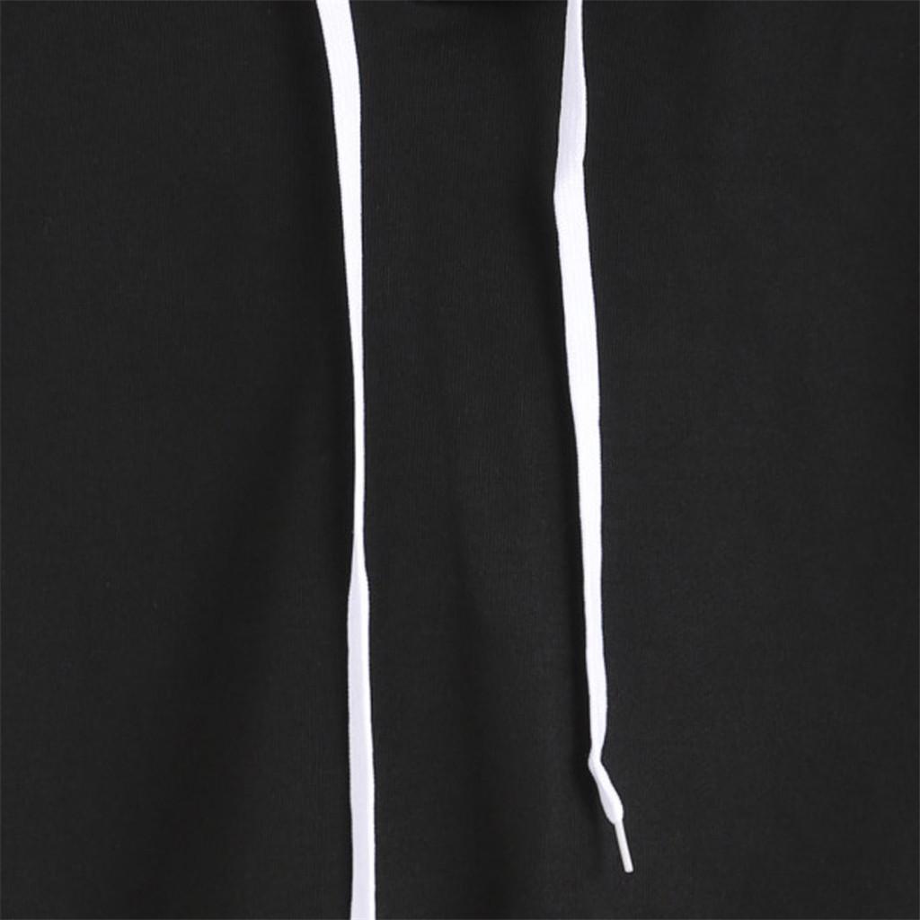 Womens  Long Sleeve Hoodie Sweatshirt Letters Hooded Pullover Tops Blouse
