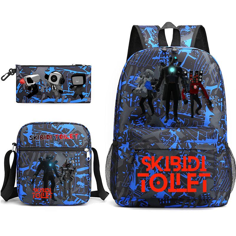New toilet man spoof primary school backpack