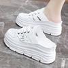 New Breathable Women's Shoes Summer Hollow Thick Sole Platform Casual Skateboard Sneakers