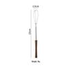 Sanhe Stainless Steel Mini Wooden Handle Whisk