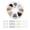 400-800pcs/Box 4 Colors Small Eye Screw Pins Metal Eyepin Hooks Eyelets Screw Threaded Clasps For DIY Jewelry Making Supplies