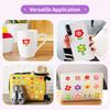 50PCS Unique Cute Cartoon Smile Flower Stickers, Kids Reward Stickers for Journal, Tablet & Decoration