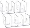 2pcs Clear Acrylic Desk File Sorter Purse/Handbag Organizer Clutch Divider Mesh Folder Office Supplies Stand Bookshelf