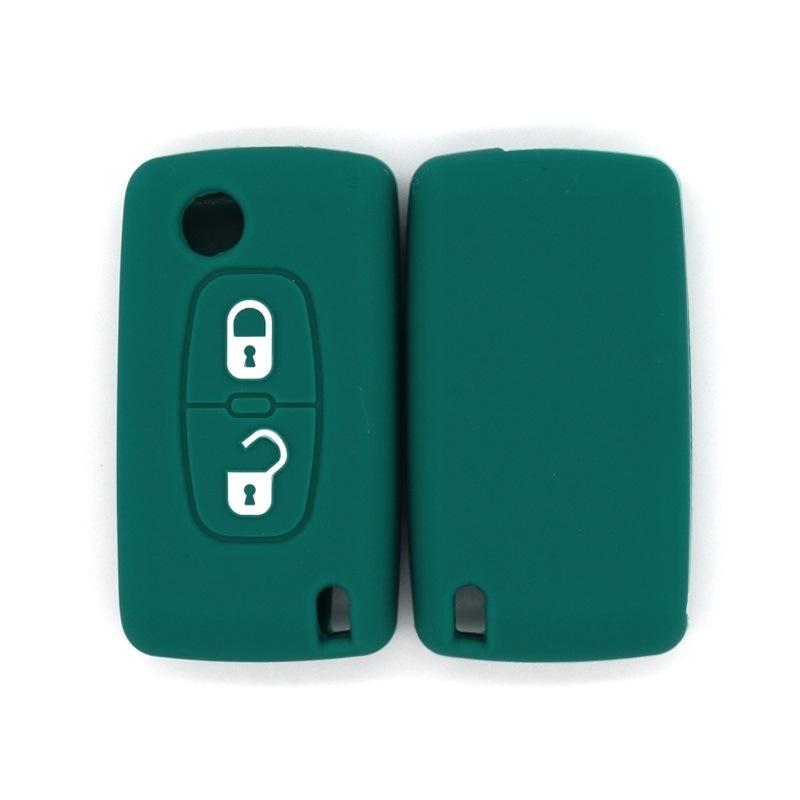 Suitable for Peugeot Old Model 301307407 Citroen C4 Sega 2-key Silicone Car Key Bag Case