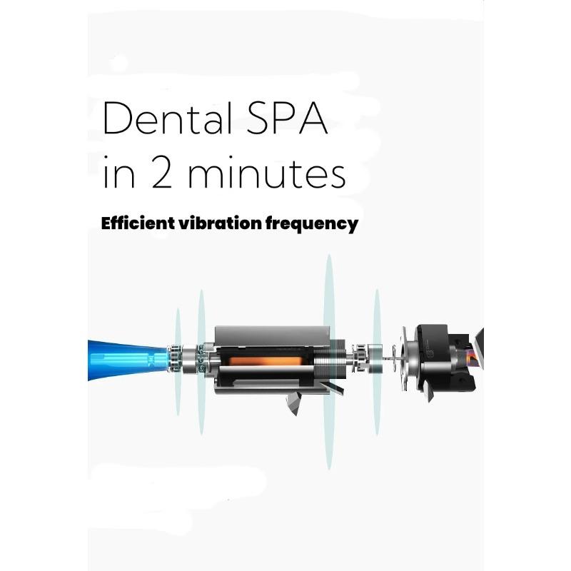 1 buc Periuță de dinți electrică albă/roz Model pentru adulți Periuță de dinți electrică cu peri moi Model pe baterii Set de familie Periuță de dinți electrică