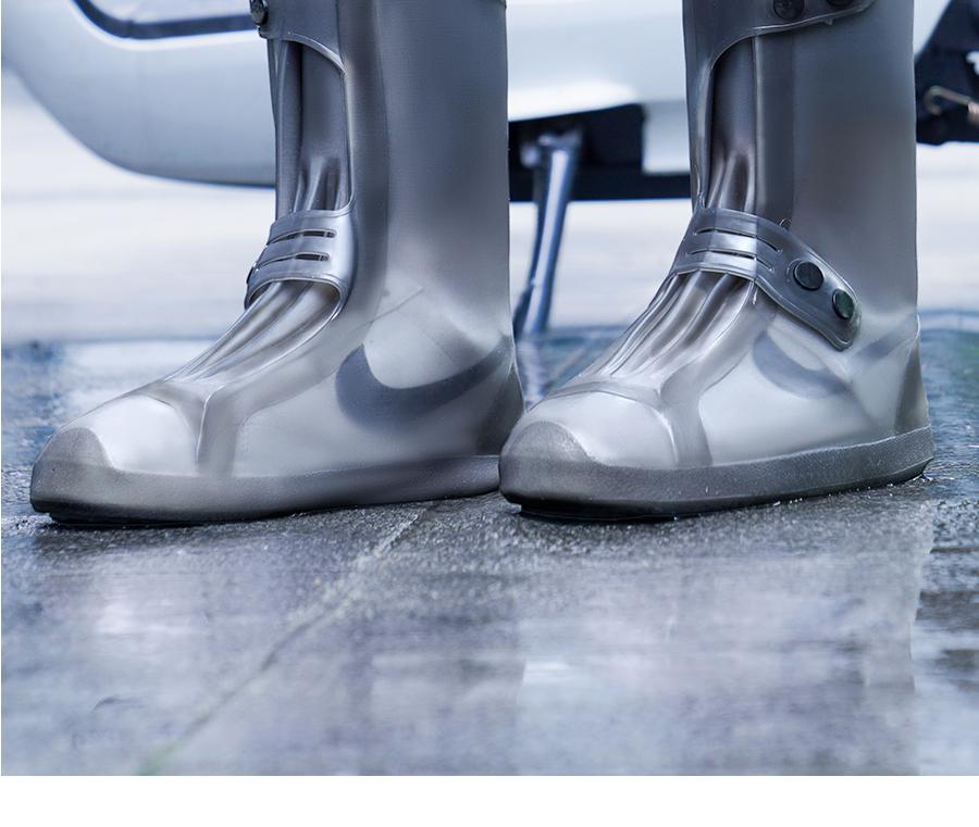 Unisex Waterproof Non-Slip Silicone Rain Boots - Wear-Resistant Overshoes for Mountaineering