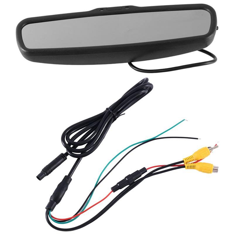 Black Rear View Mirror Monitor Rear View Mirror Monitor Car Monitor Reversing Image Monitor