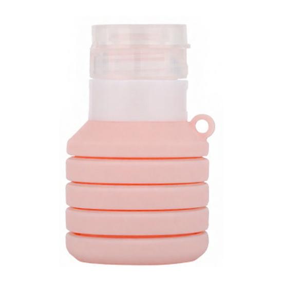 Travel Essentials 50/110ML Collapsible Silicone Bottle for Toiletries, Leak Proof Squeezable Size Container, Foldable Refillable Shampoo Lotion