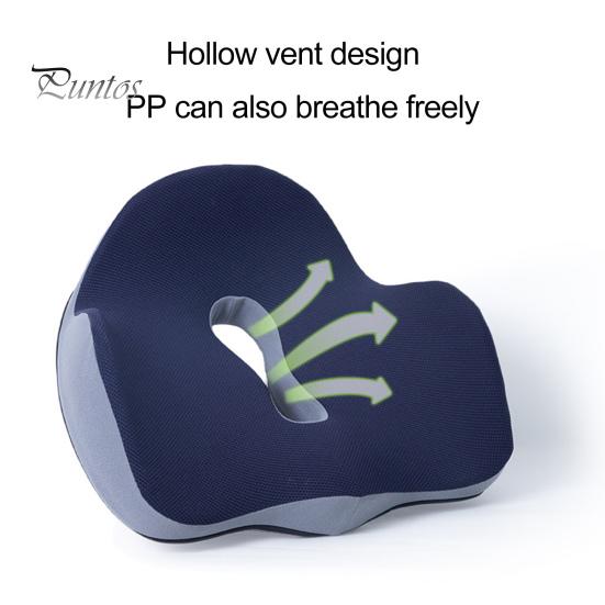 Ergonomic Buttocks Cushion Hemorrhoid Seat Pad U-shaped Tailbone Pressure Relief Memory Foam Support Soft Back Pain Relief Slow Rebound Comfortable