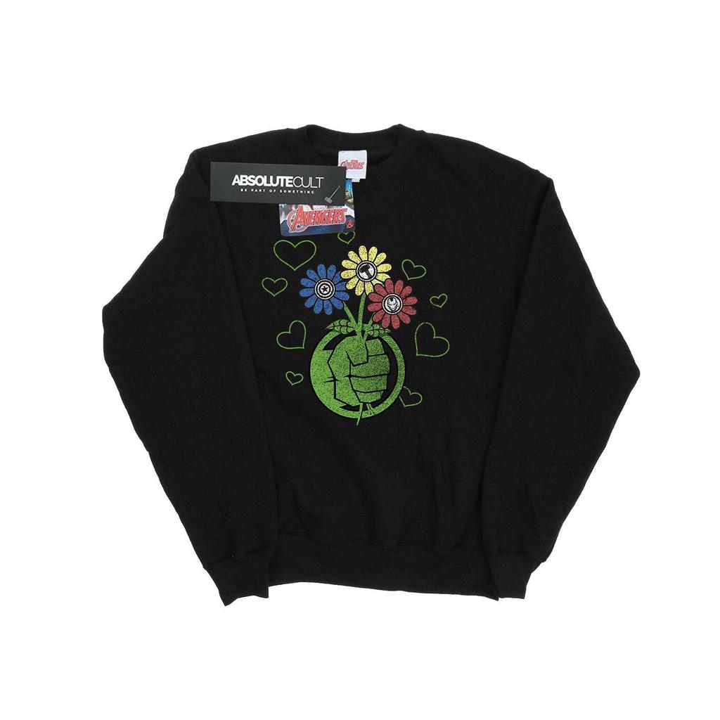 Marvel Womens/Ladies Hulk Flower Fist Sweatshirt