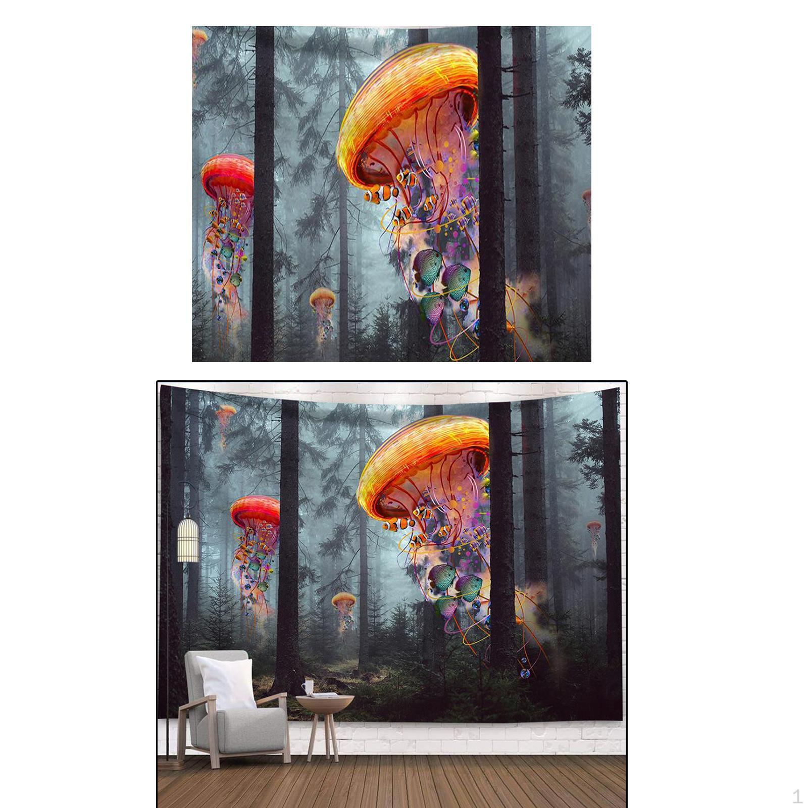 Гобелен Пейзаж Печатный Большой Настенный Гобелен Подвесной Бохо Декор Style1 150x130cm