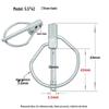 DIN11023 Heavy Duty Lynch Pin Safety O-Pin Rotary Tiller Hitch Spring Pin.
