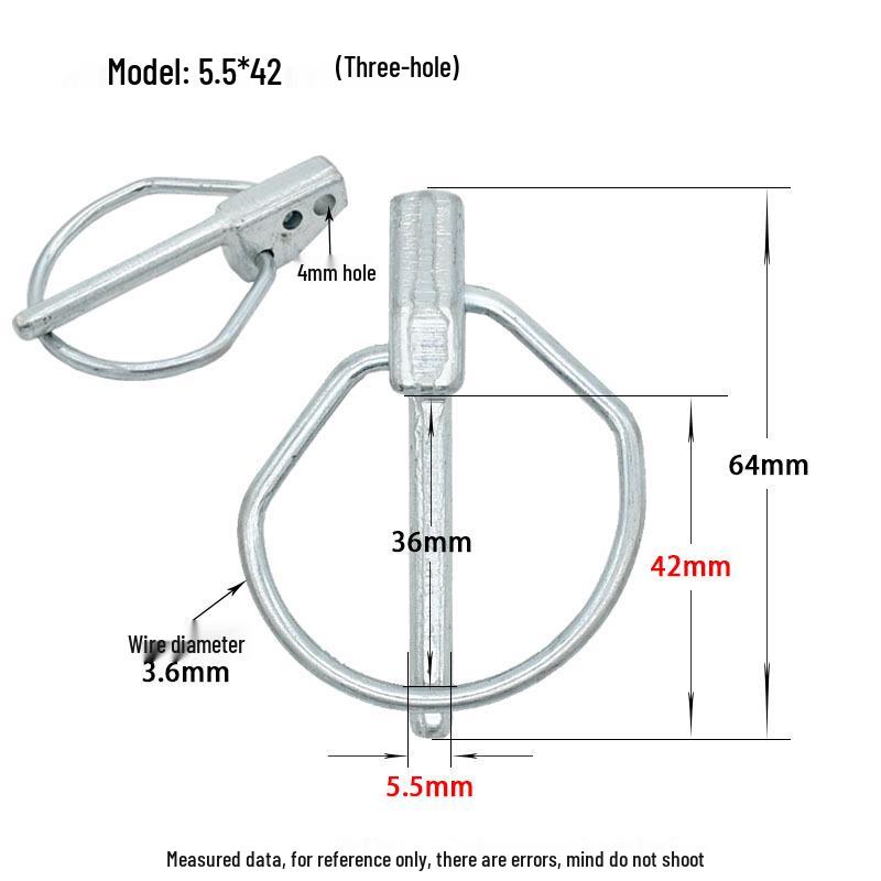 DIN11023 Heavy Duty Lynch Pin Safety O-Pin Rotary Tiller Hitch Spring Pin.