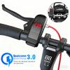 New Motorcycle USB Charger Waterproof PD QC3.0 Motorcycle Fast Charging Double USB Quick Charge With Voltmeter Digital Charger