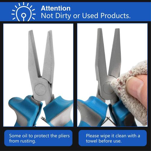 SPEEDWOX Flat Nose Pliers, Handmade, Flat Nose Pliers, Flat Nose Pliers, 115mm, Small, Flat Nose, Precision Work, Craft Tool for Beginners and Profess
